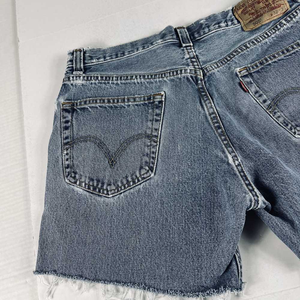 Levi's Y2K Levi's Jean Shorts 505 Cut Off Distres… - image 10