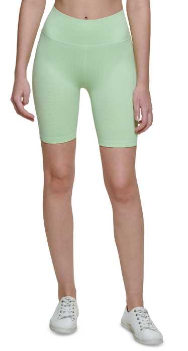 Calvin Klein Women's Ribbed Shorts Green Size Larg