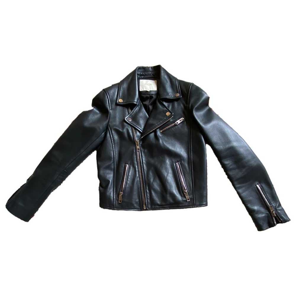 Maje Fall Winter 2020 leather biker jacket - image 1