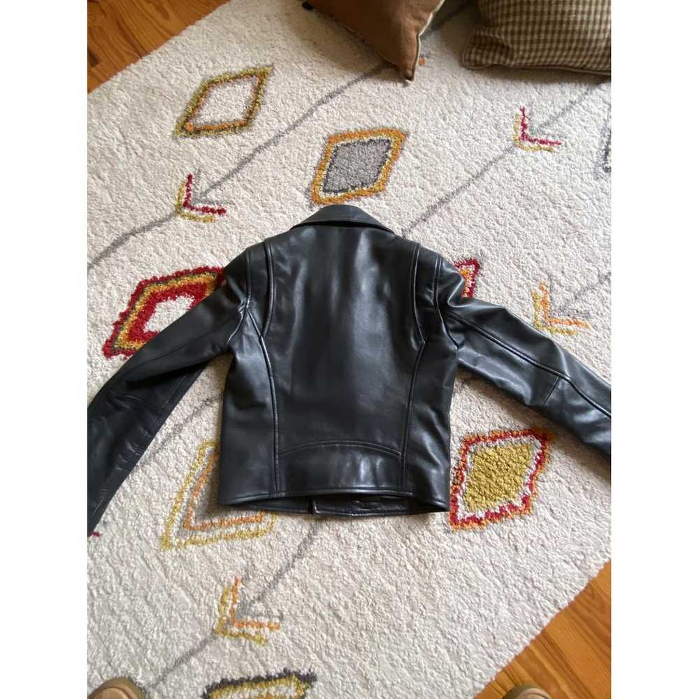 Maje Fall Winter 2020 leather biker jacket - image 2
