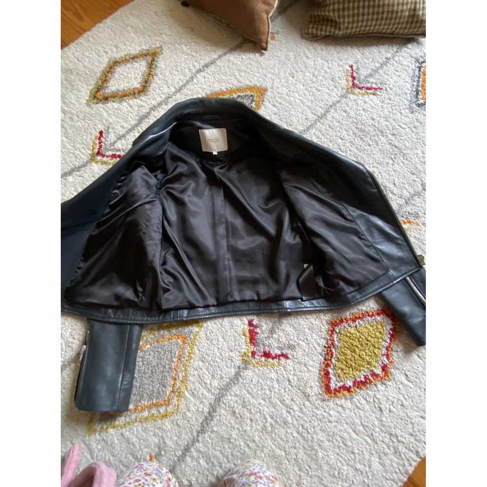 Maje Fall Winter 2020 leather biker jacket - image 6