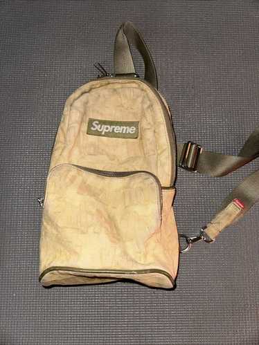 Supreme Supreme Fat Tip Jacquard Denim Sling Bag