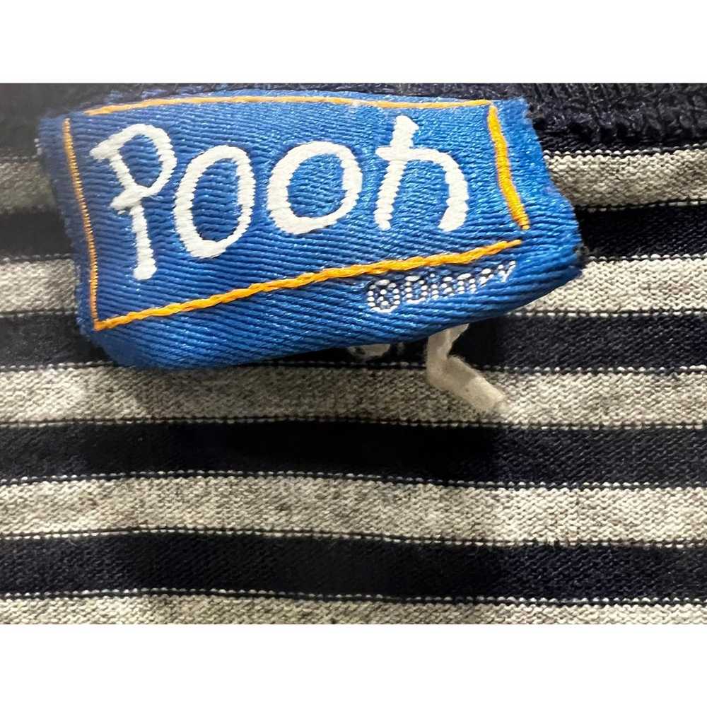 Winnie the Pooh vintage gray and navy blue L embr… - image 4