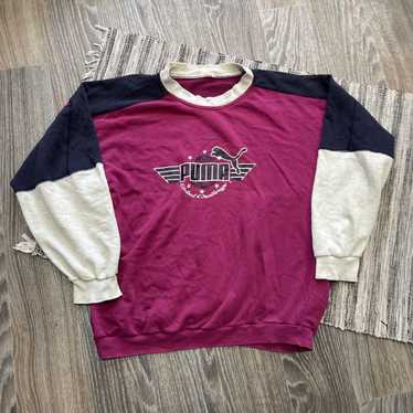 Puma × Rare × Vintage Puma 80s crewneck sweatshir… - image 1