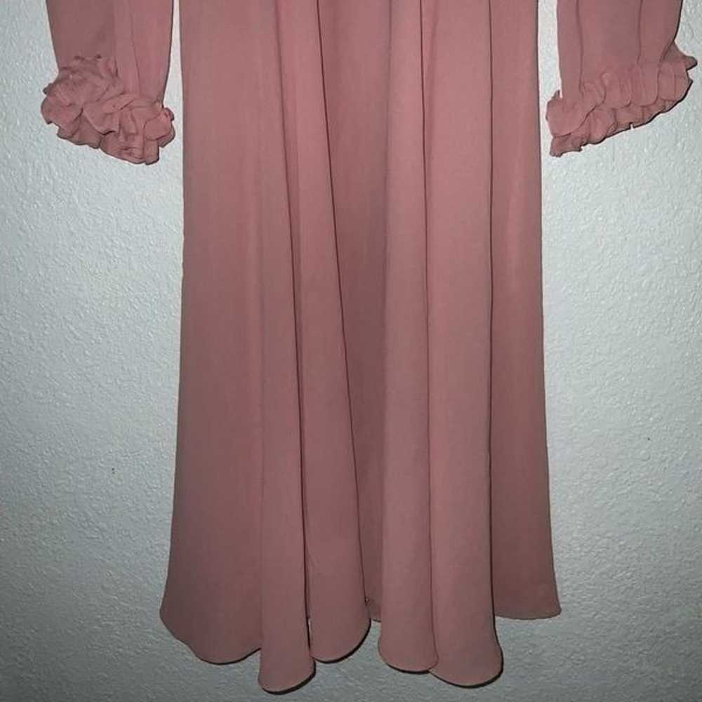 Ursula Of Switzerland Pink Mauve Ruffled Dress - image 6