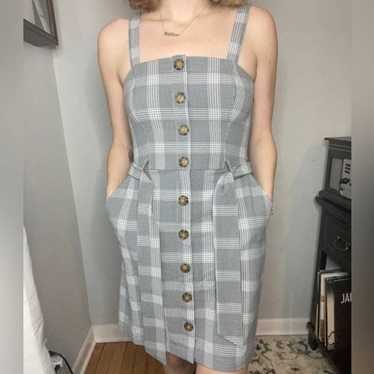 Abercrombie and Fitch Plaid Button Down Tie Dress