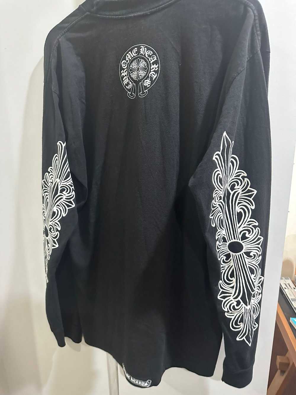 Chrome Hearts Floral Cross Dagger Shirt LS Tee T … - image 2