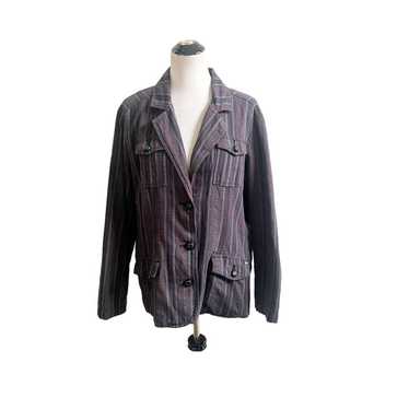Vintage Woolrich Women’s Striped Blazer Jacket Si… - image 1