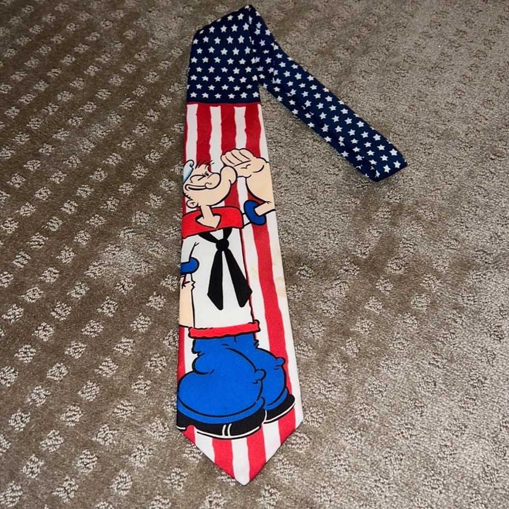 Vintage 1996 All American Popeye Tie *Minor Flaw - image 1