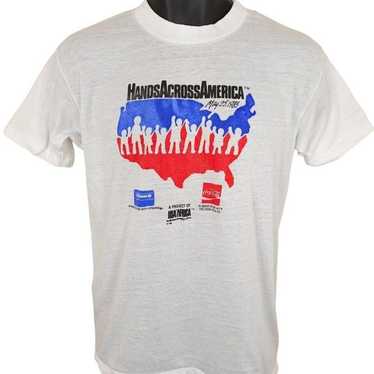 Vintage Vintage Hands Across America T Shirt Mens… - image 1