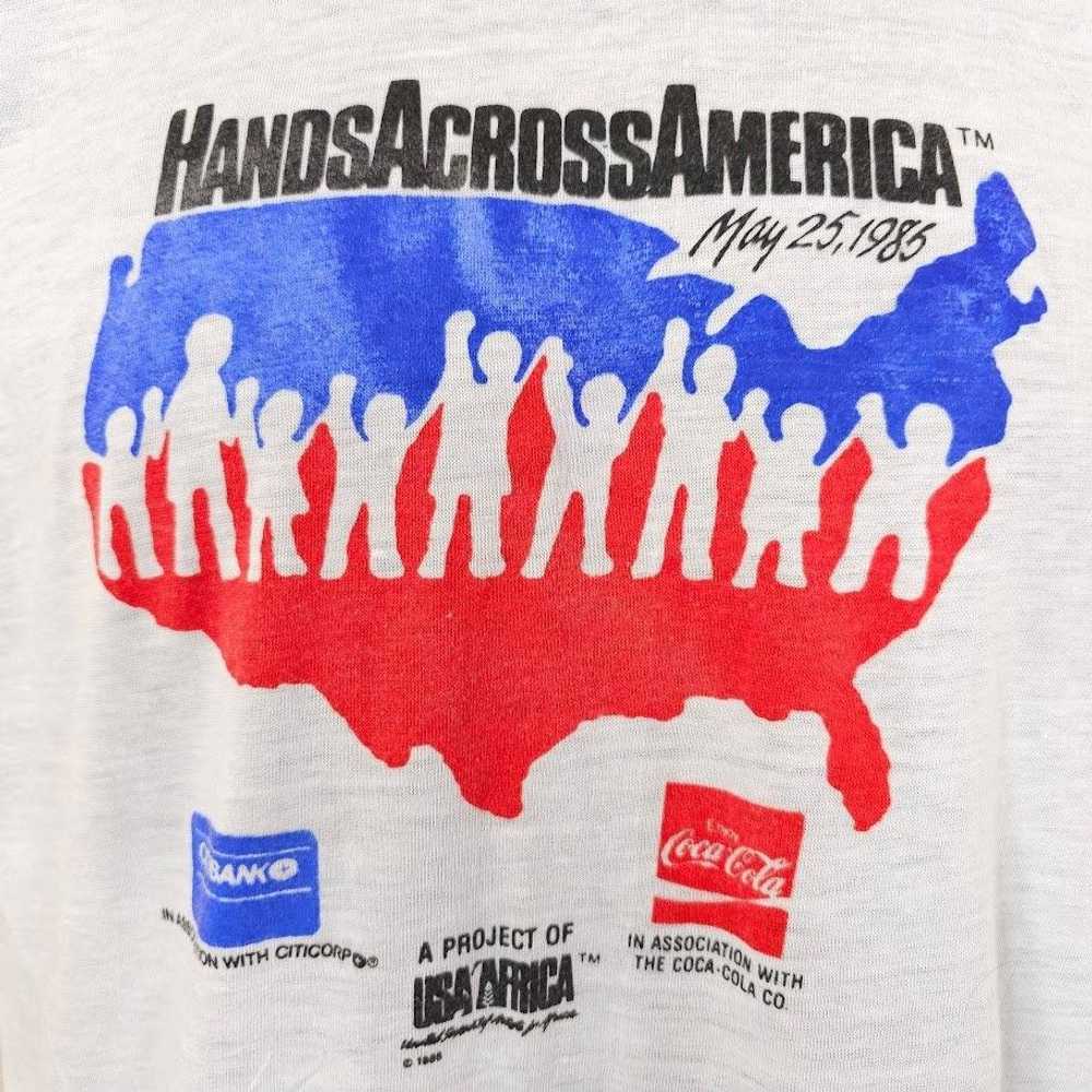 Vintage Vintage Hands Across America T Shirt Mens… - image 2