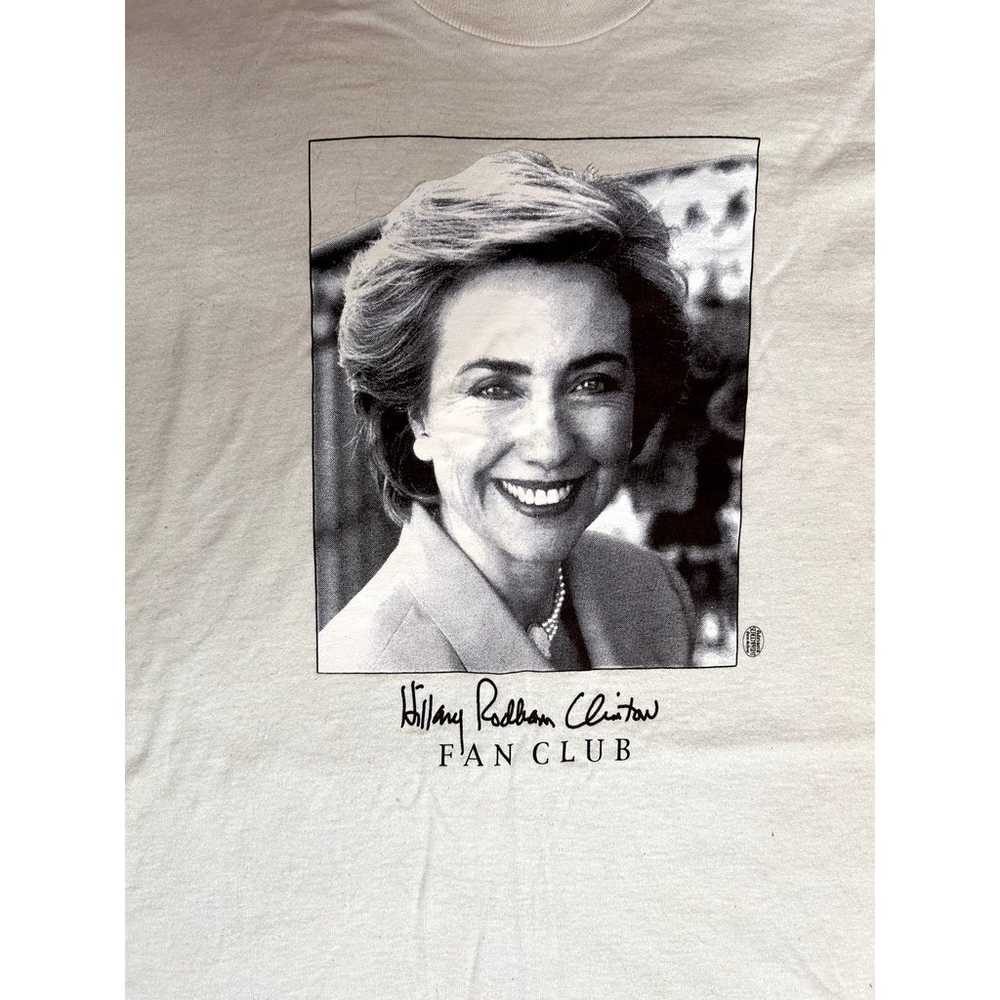 Vintage 90s Hilary Clinton Fan Club Shirt - image 3