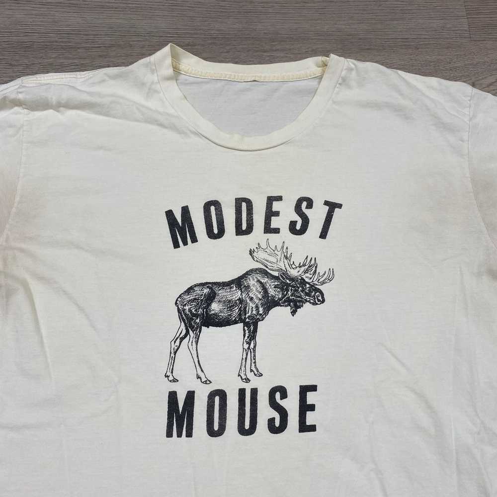 Band Tees Modest Mouse Moose Band T Shirt Men's L… - image 2