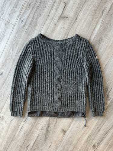 Moncler MONCLER Sweater Knit Alpaca Wool Ribbed Pa