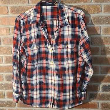 Chaps Chaps Blue Red Flannel Button Down Shirt