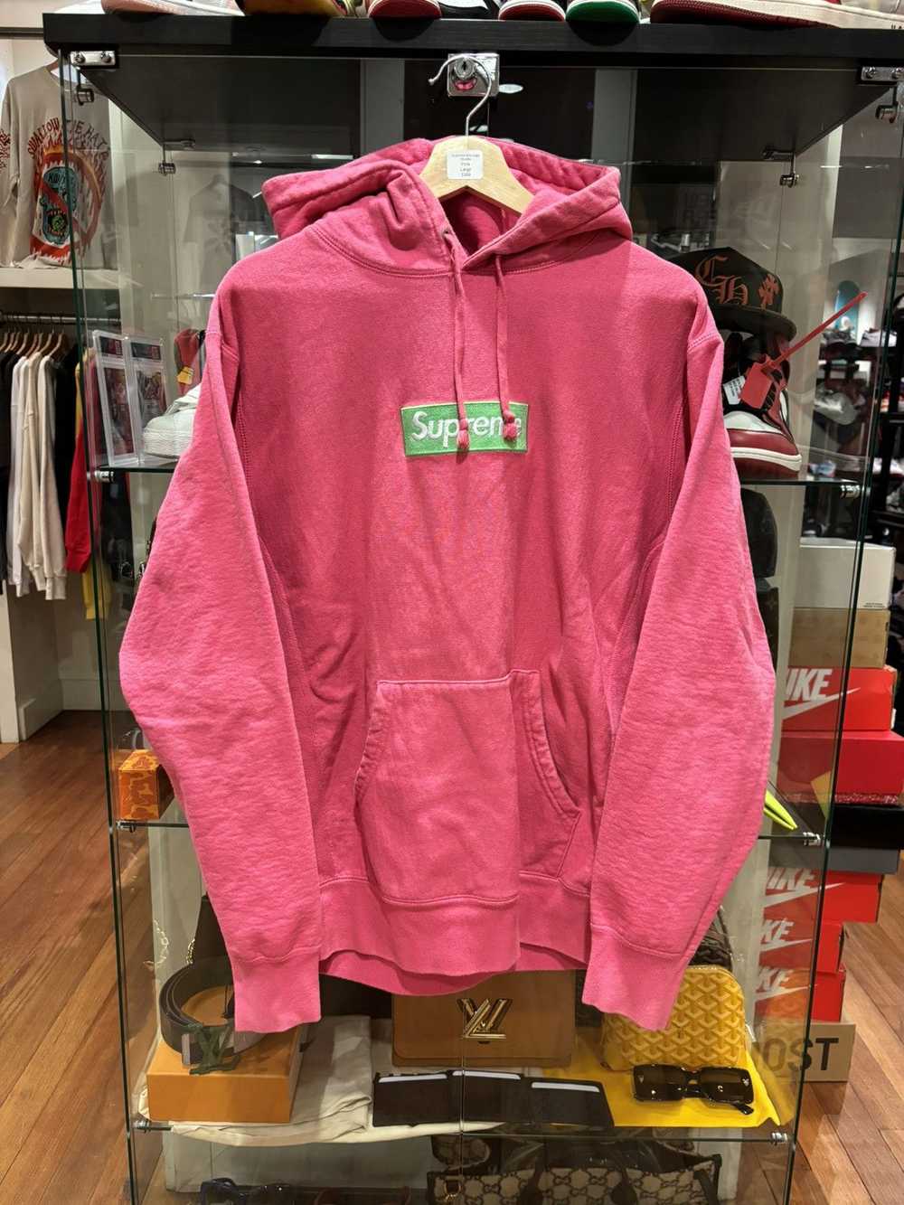 Supreme Supreme fuschia pink box logo hoodie - image 1
