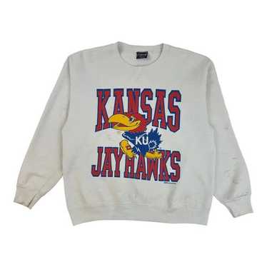 Jansport VINTAGE KANSAS JAYHAWKS CREWNECK WHITE - image 1