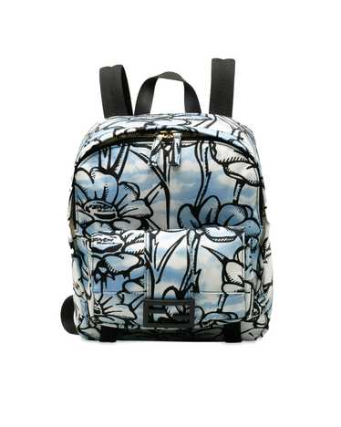 Fendi Printed Nylon Baguette Backpack