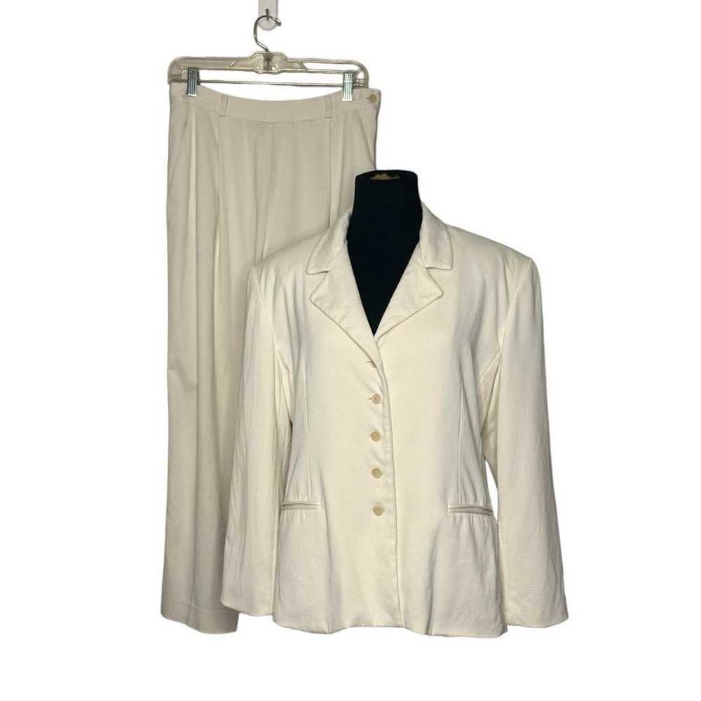 Burberry Burberry's cream blazer and pants set su… - image 1