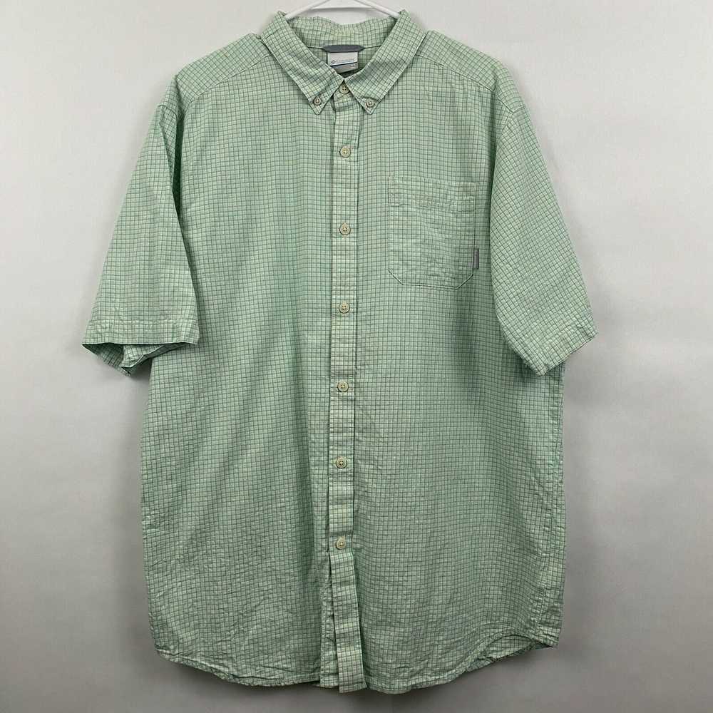 Columbia Columbia Men's Regular Fit Teal Checked … - image 1