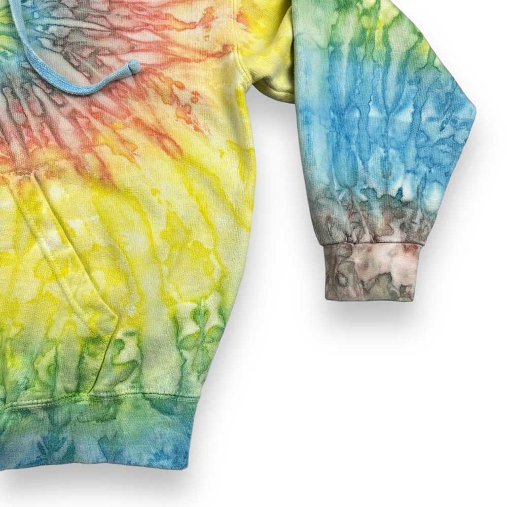 Vintage Colortone Sweater Adult LARGE Rainbow Spi… - image 3