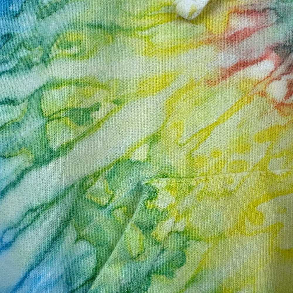 Vintage Colortone Sweater Adult LARGE Rainbow Spi… - image 4