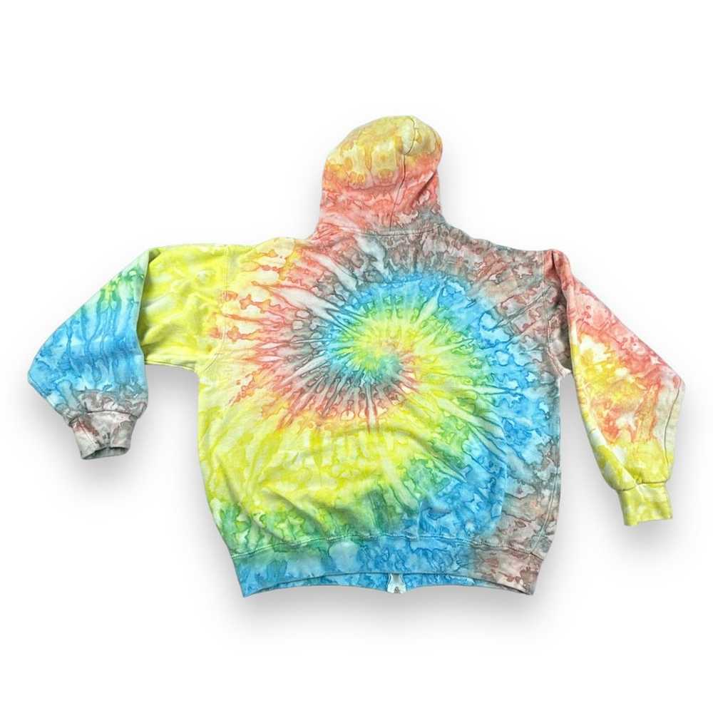 Vintage Colortone Sweater Adult LARGE Rainbow Spi… - image 6