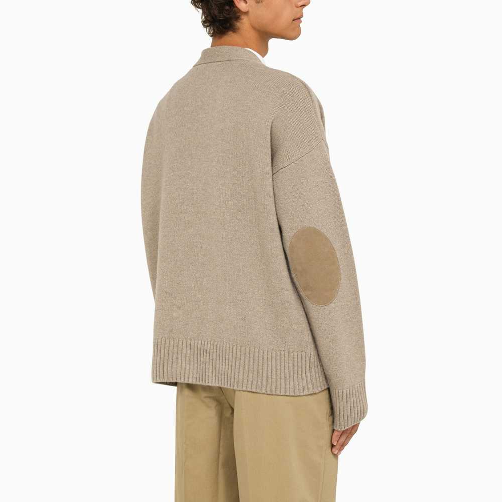 Ami Paris Beige Wool And Cashmere Cardigan - image 3