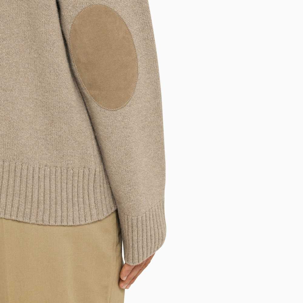 Ami Paris Beige Wool And Cashmere Cardigan - image 4
