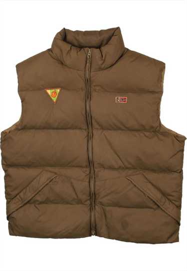 Vintage 90's Napapijri Gilet Puffer Vest Full Zip 