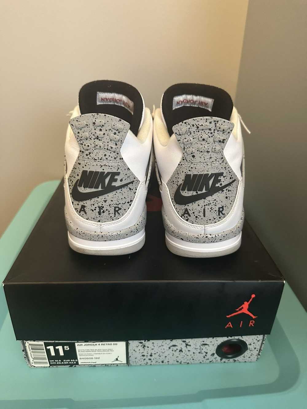 Jordan Brand × Nike × Streetwear Jordan 4 White C… - image 3