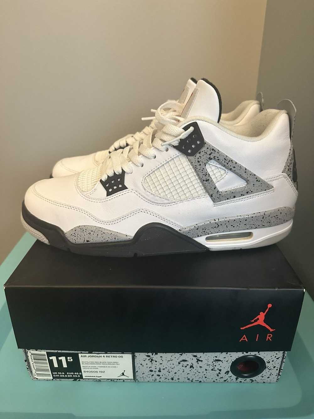 Jordan Brand × Nike × Streetwear Jordan 4 White C… - image 4