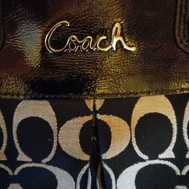 Coach Ashley black signature canvas