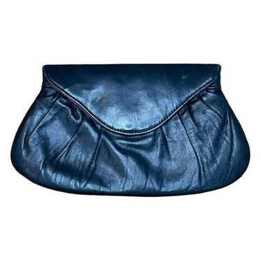 Vintage Lauren Merkin Bag Black Leather Envelope … - image 1