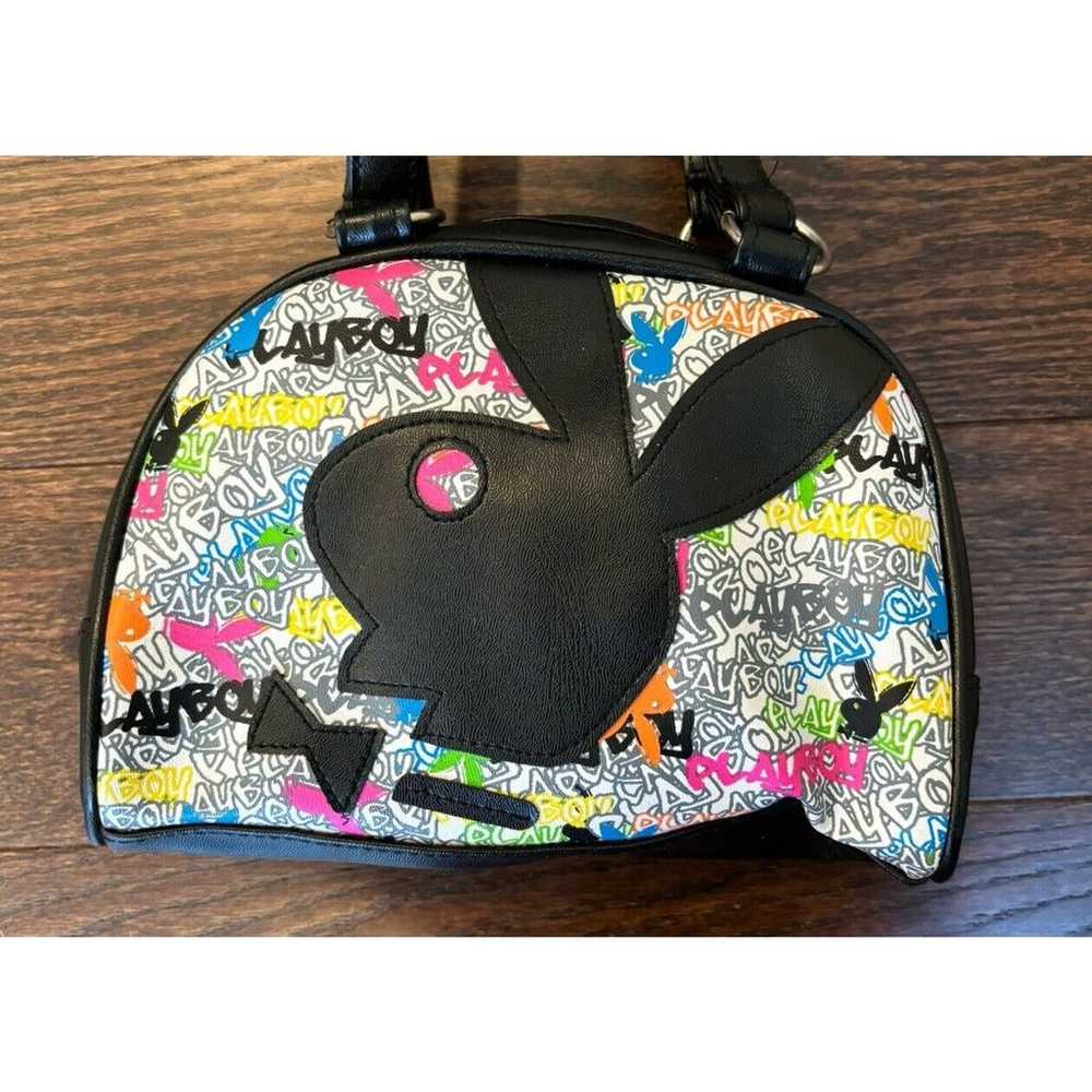 Vintage Playboy Bunny Handbag Y2K Shoulder Graffi… - image 2