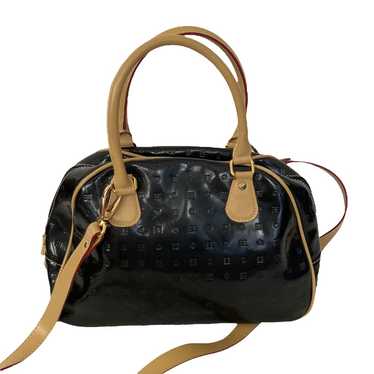 Arcadia Black Genuine Patent Leather Bag