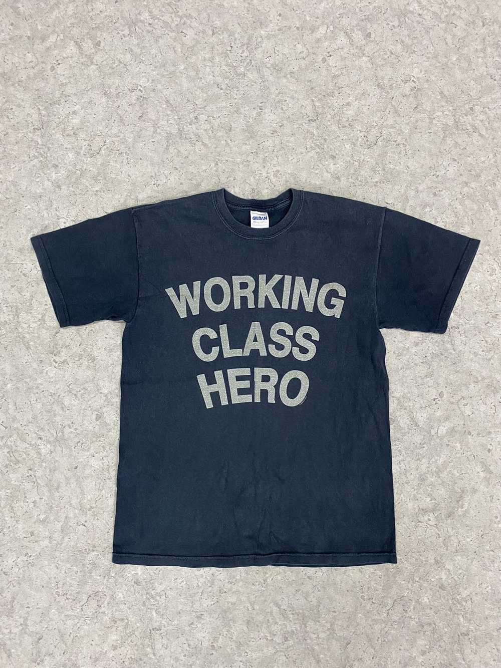 Vintage Vintage Working Class Hero faded Tshirt T… - image 1