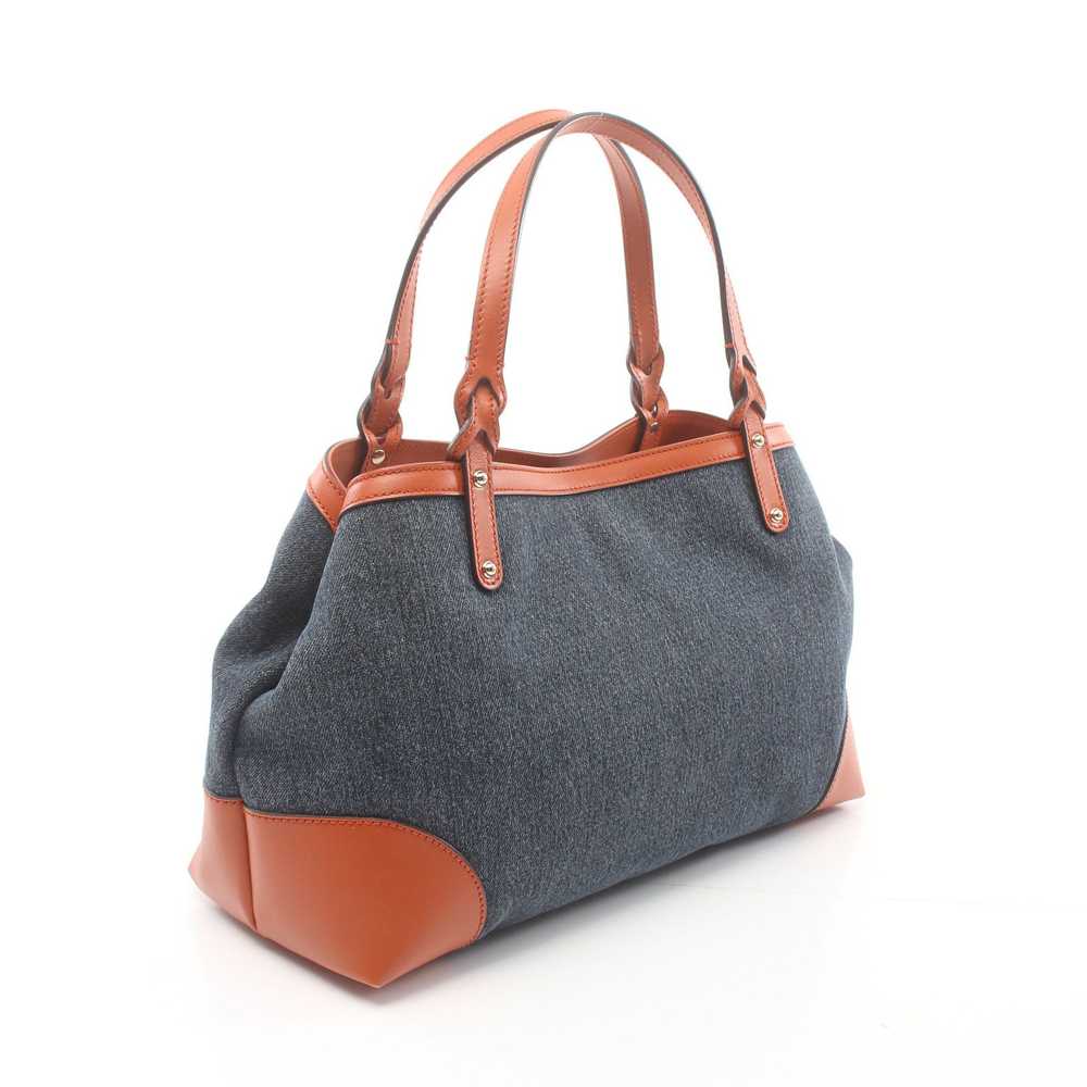 Gucci Gucci Gucci Craft Handbag Tote Bag Denim Le… - image 2