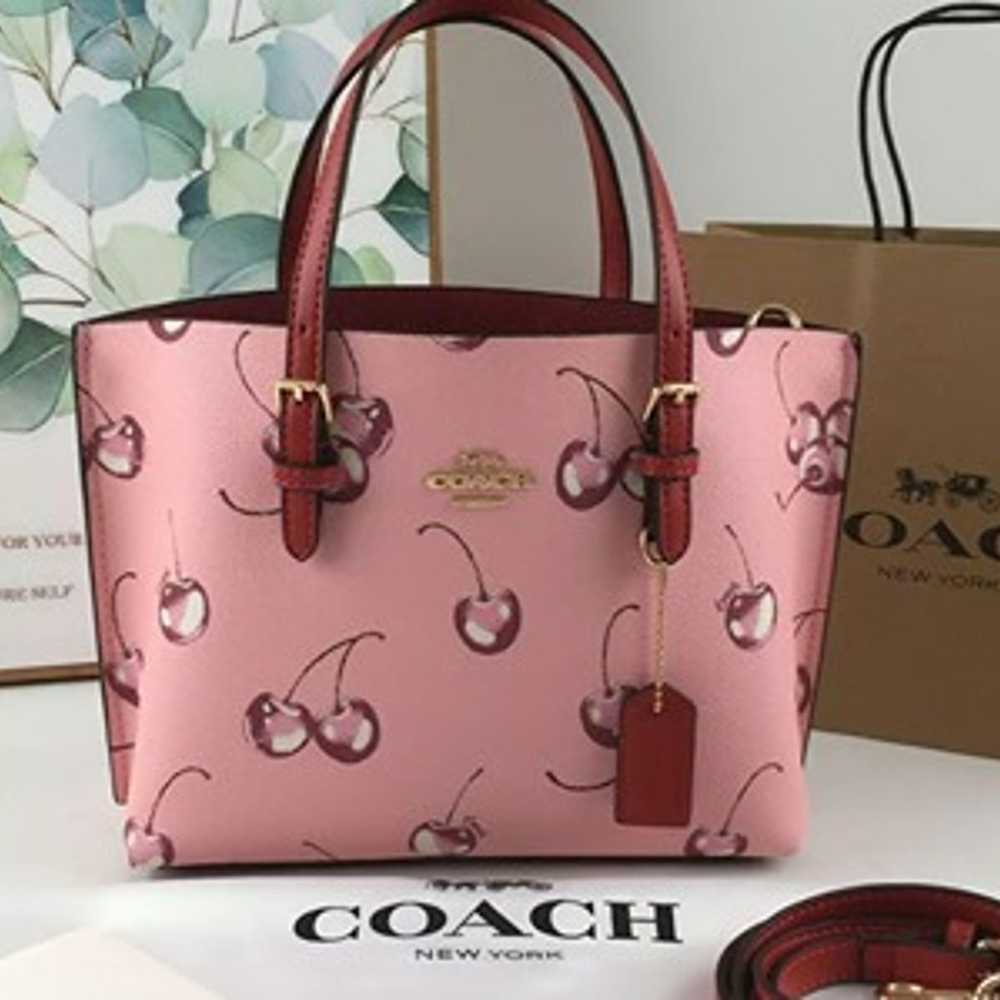 coach mollie red cherry tote bag cr293 - image 1