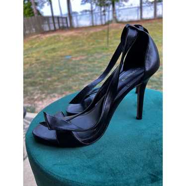 Express Express 4inch black high heels . Leather … - image 1