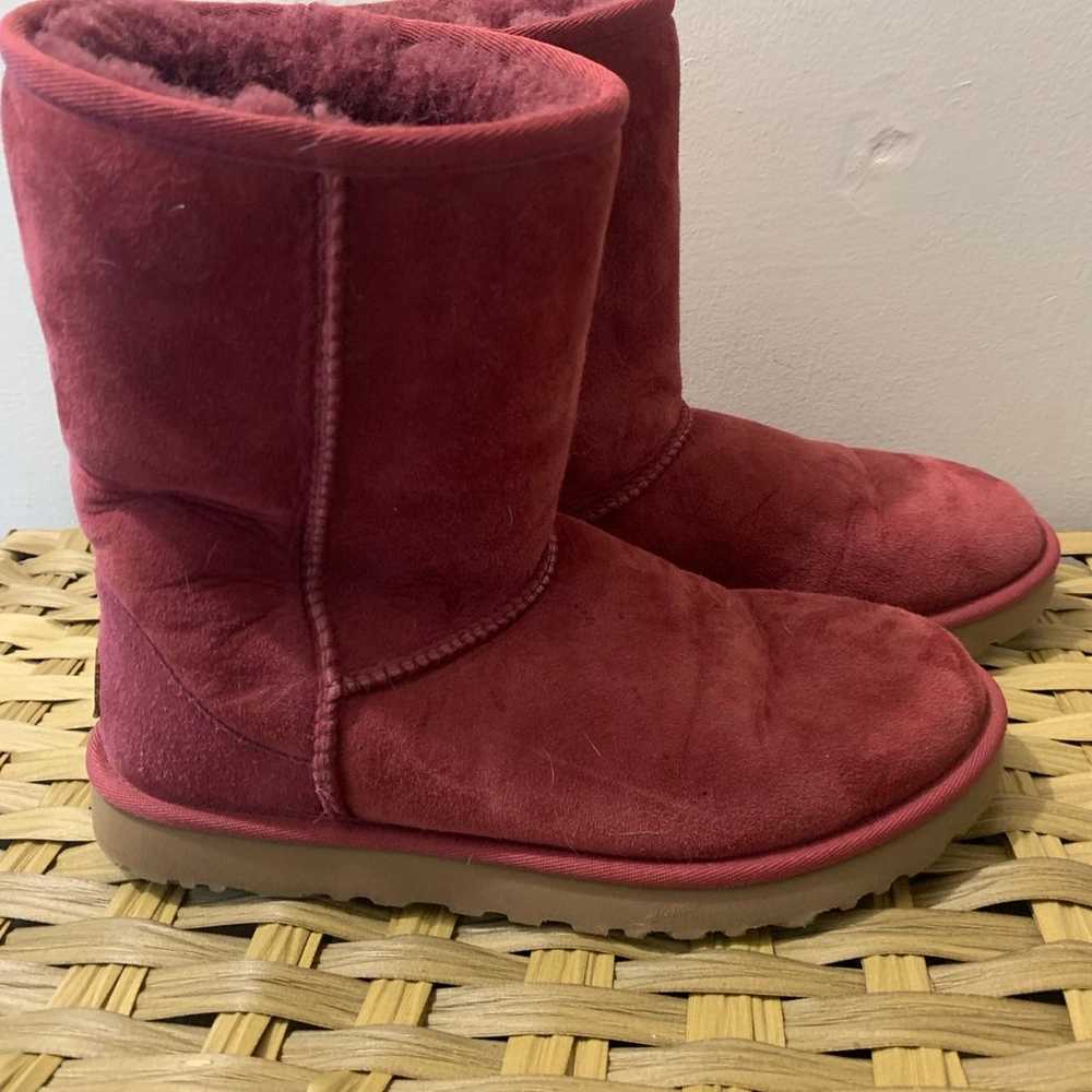 UGG Boots Red Wine size 8 - image 2
