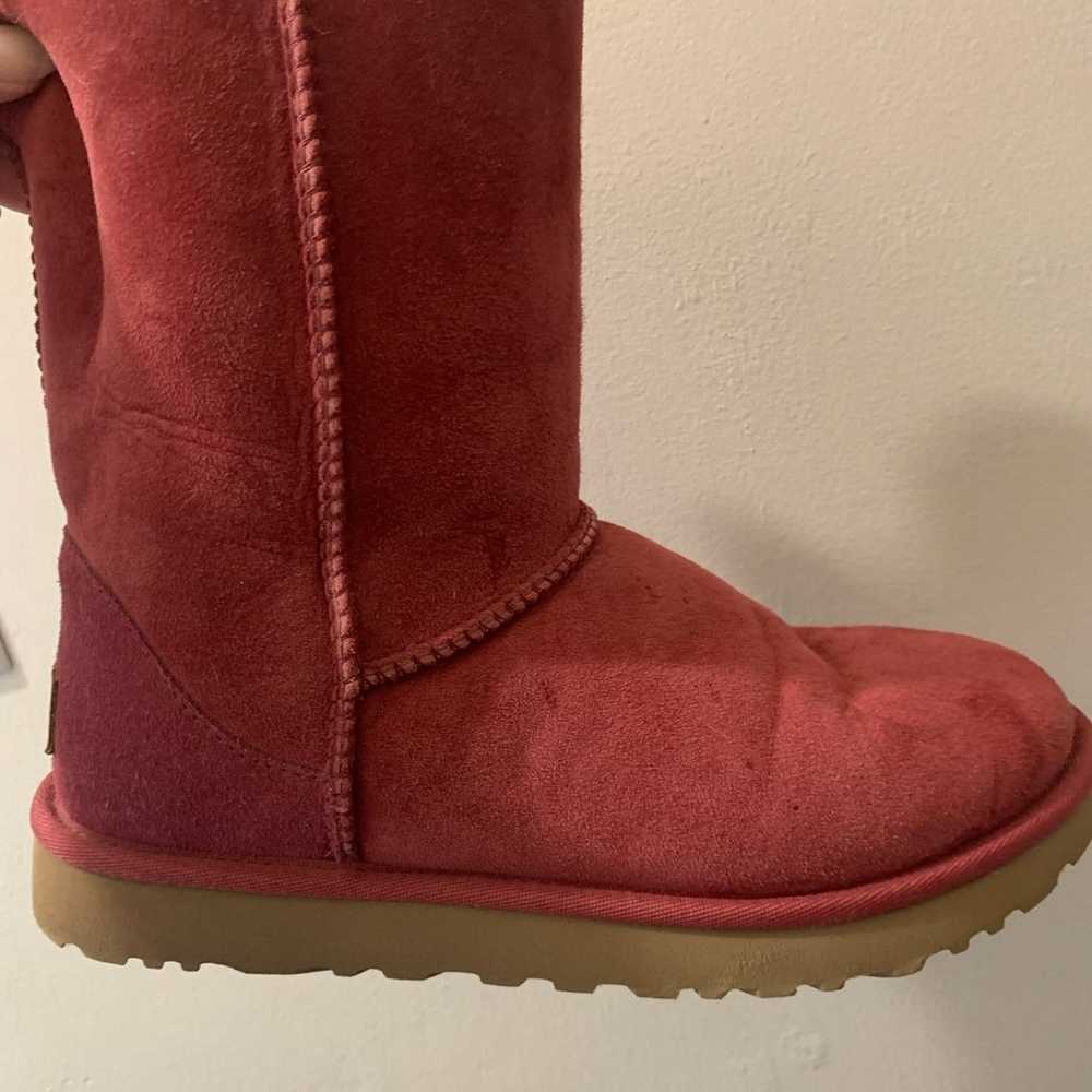UGG Boots Red Wine size 8 - image 6