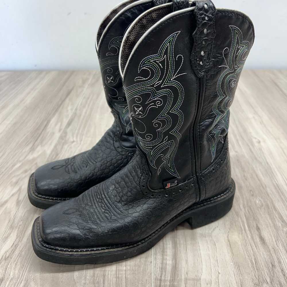 Woman’s leather Justin Gypsy boots- 7.5 - image 2