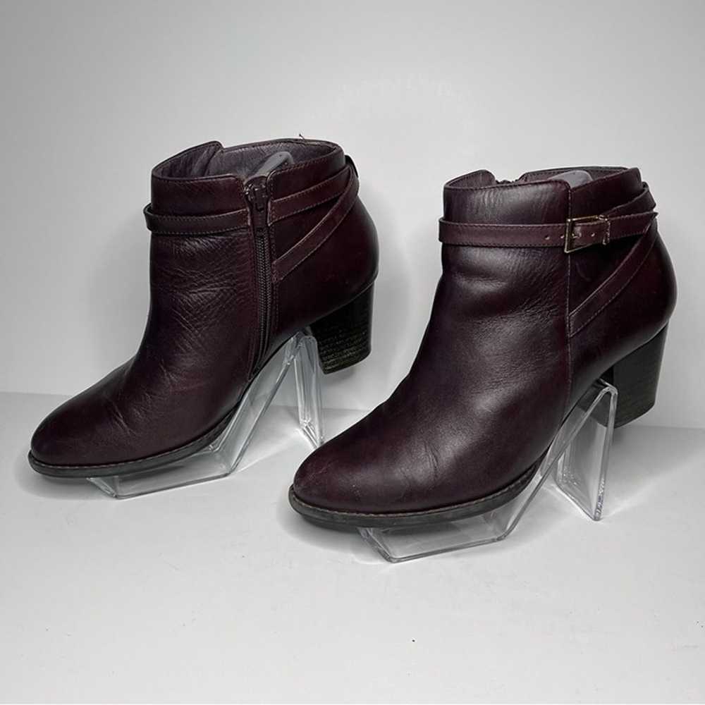 Vionic Upton Brown Leather Side Zip Ankle Boots W… - image 2