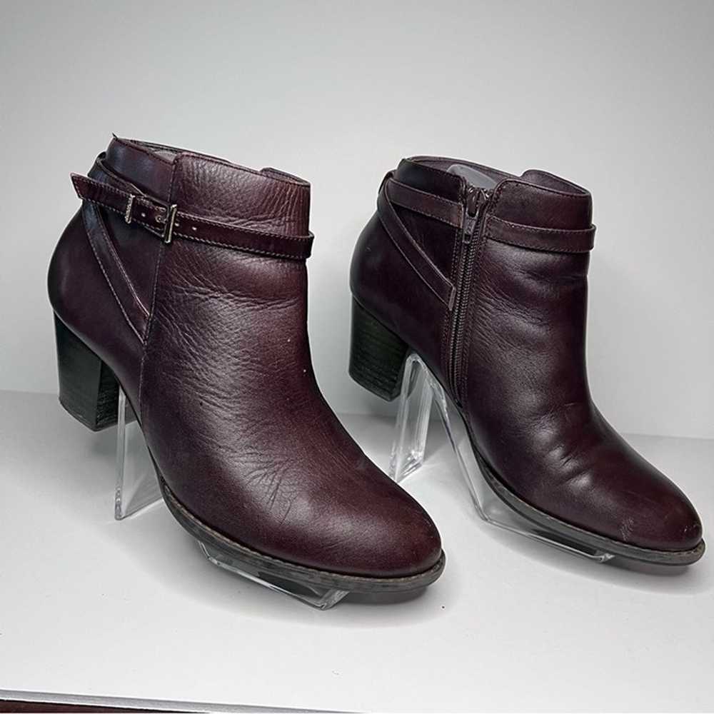 Vionic Upton Brown Leather Side Zip Ankle Boots W… - image 3