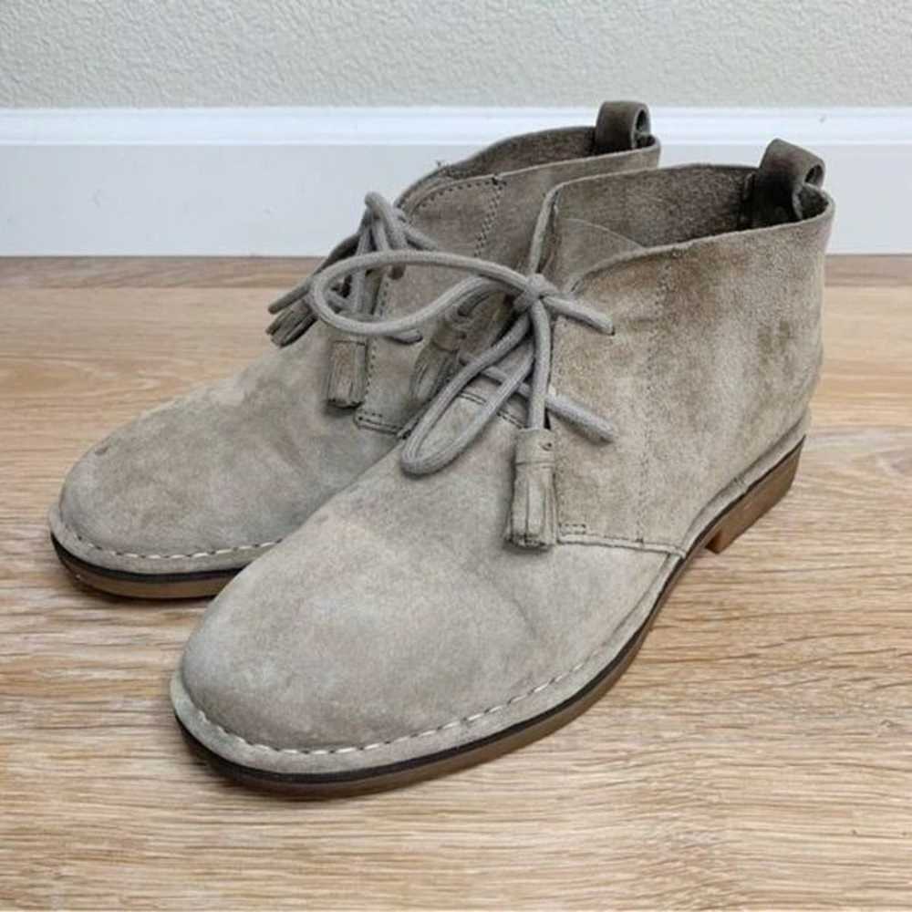 Hush Puppies Genuine Leather Womens Size 7.5 Gray… - image 1
