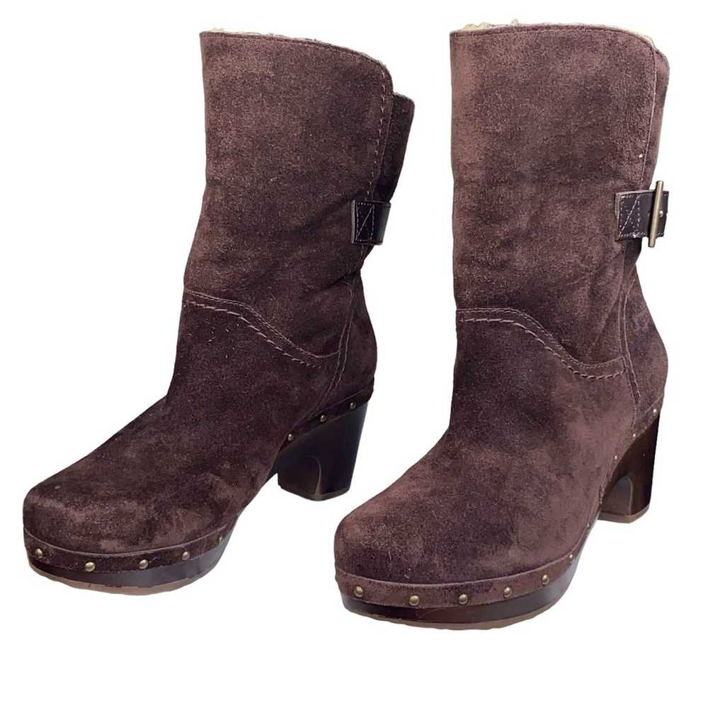 UGG Women’s Amoret Brown Suede Cuffed Ankle Boots… - image 11
