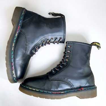 Vtg MIE UK5/US7 Rainbow Stitched 1460 Dr. Martens 