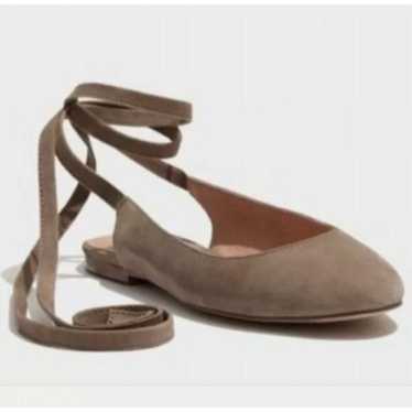 Madewell Women's April Ankle Wrap Flat Suede Leat… - image 1