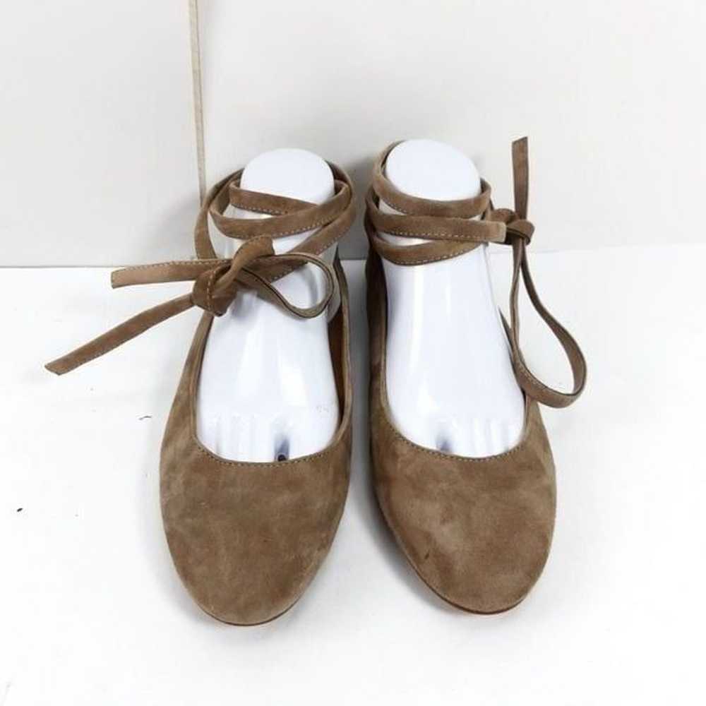 Madewell Women's April Ankle Wrap Flat Suede Leat… - image 4
